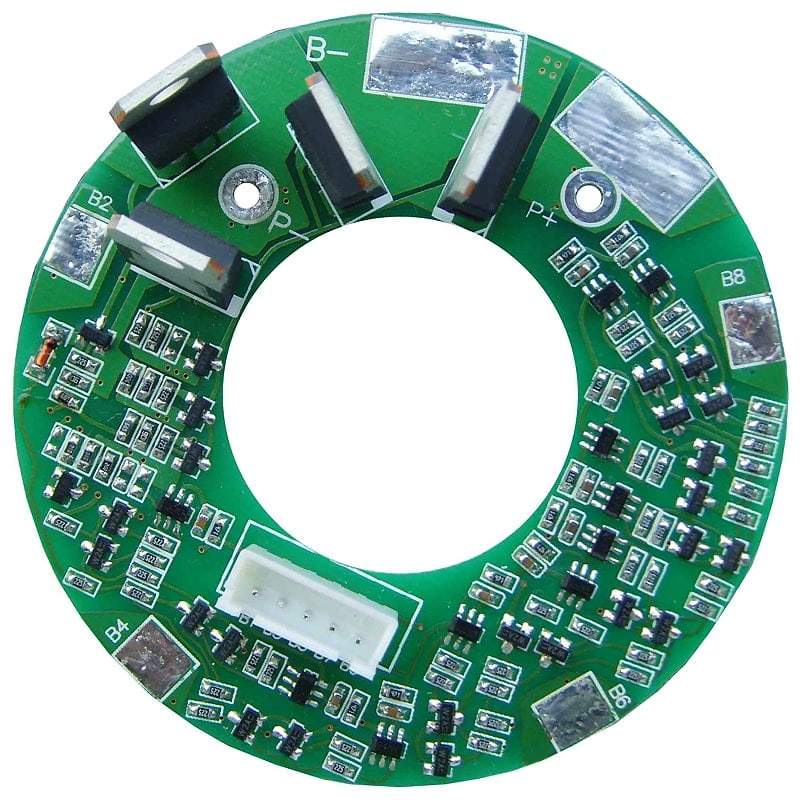 10S 10A Placa de circuito circular para 36V 37V LI-ION / Litio / LI-Polímero 30V 32V LiFePO4 Tamaño de la batería φ 71mm (PCM-L10s12-438)