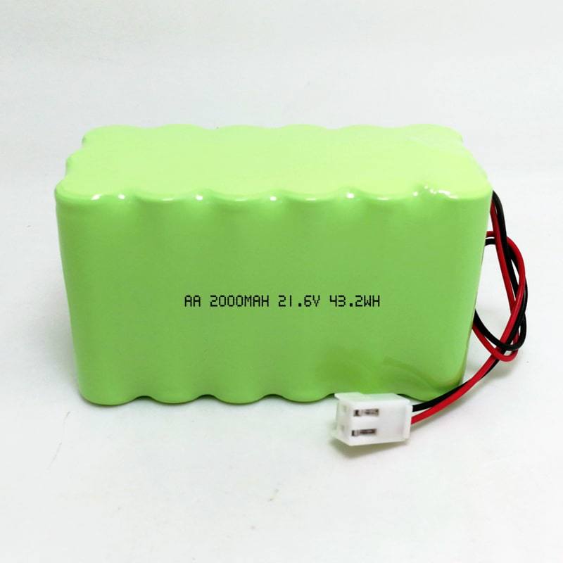 Paquete de baterías recargables de 21.6V 2000MAH AA NI-MH con conector y alambre
