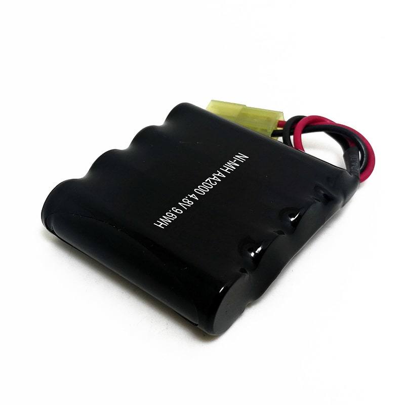 Paquete de baterías recargables de 4.8V 2000MAH AA NI-MH con conector y alambre
