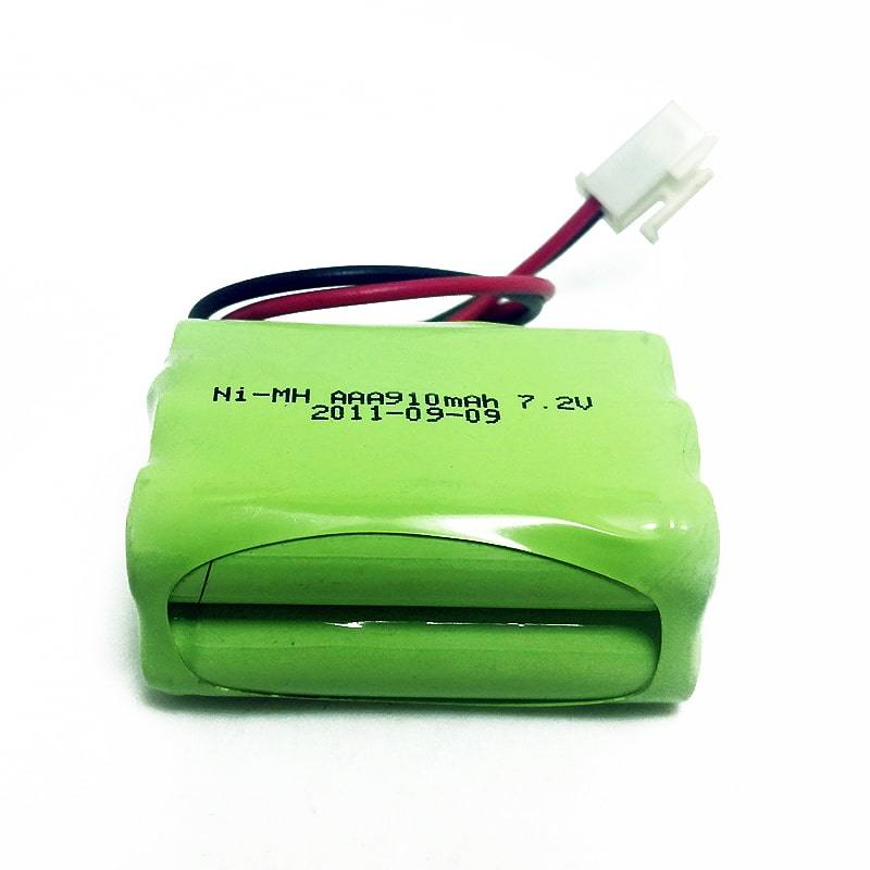 Paquete de batería recargable 7.2V 910MAH AAA NI-MH con conector y alambre