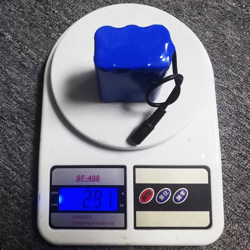 6S1P 21.6V 22.2V 18650 2600mAh Paquete de batería de iones de litio recargable con PCM y conectores