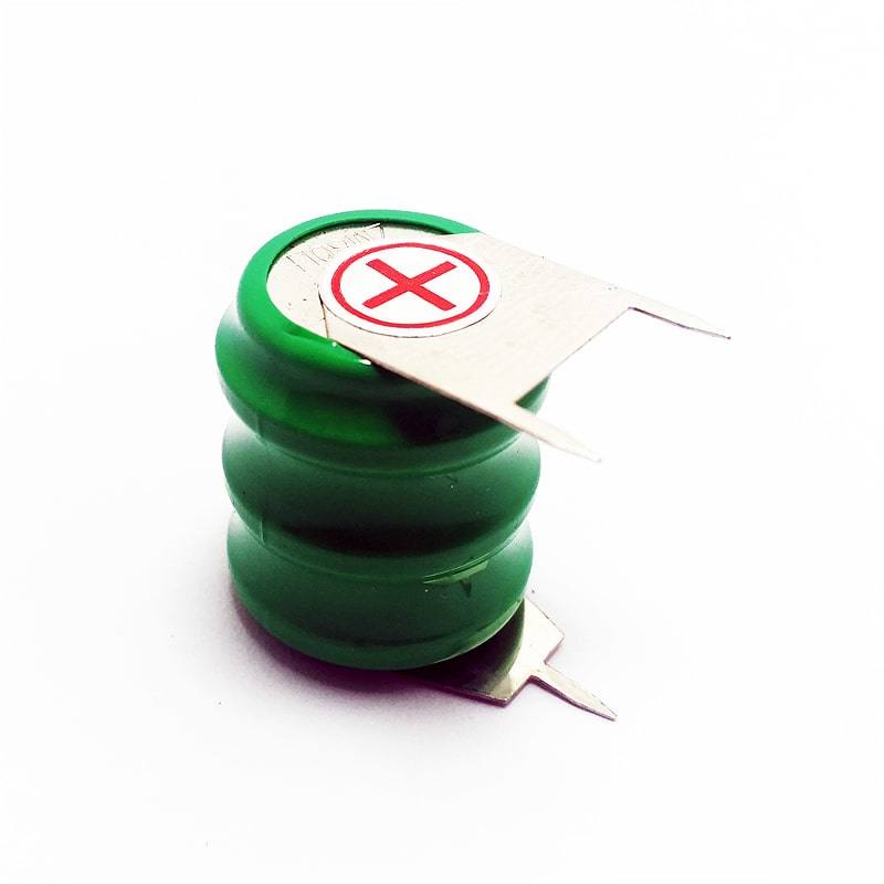 Ni-MH Bater&iacute;a recargable Celular 3.6V 80mAh B80H con orejetas de soldadura