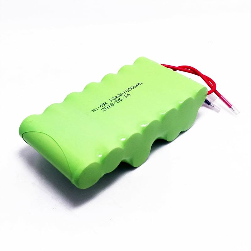Paquete de batería recargable de 12V 1000mAh AA Ni-MH con conector y alambre