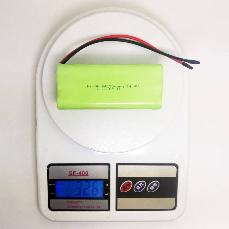 Paquete de batería recargable 14.4V 1500mAh AA Ni-MH con conector y alambre