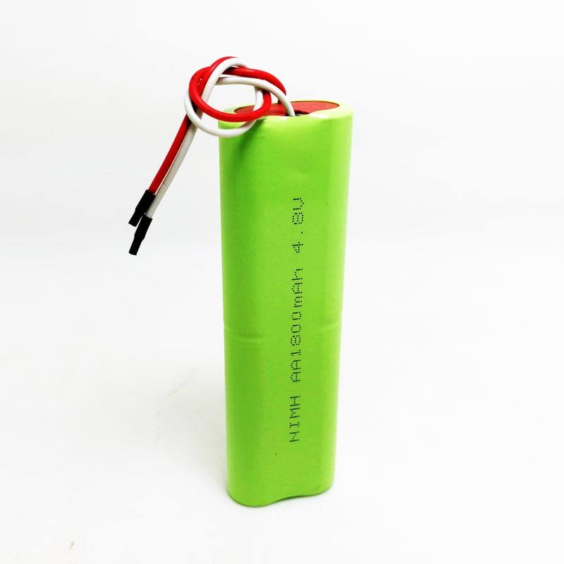 Paquete de baterías recargables de 4.8V 1800mAh AA Ni-MH con conector y alambre