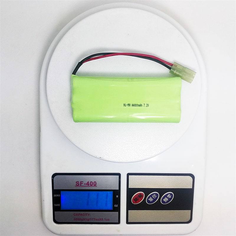 Paquete de baterías recargables 7.2V 800mAh AA Ni-MH con conector y alambre