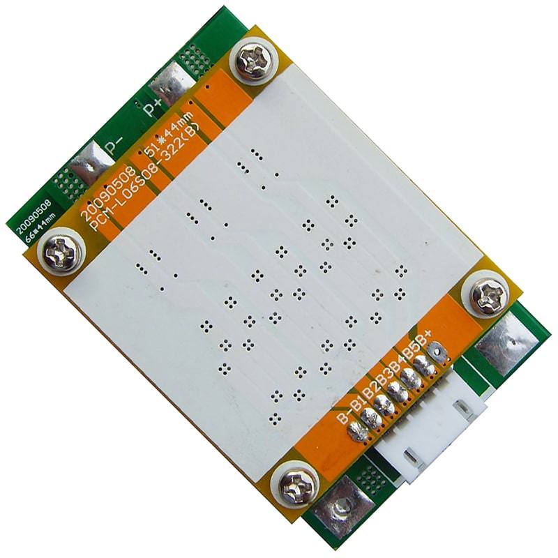 6S 8A PCM BMS para 21.6V 22.2V Li-Ion / Litio / Li-Polymer 18V 19.2V LiFePO4 Battery Pack Tama&ntilde;o L66 * W44 * T13MM (PCM-L06S08-322)