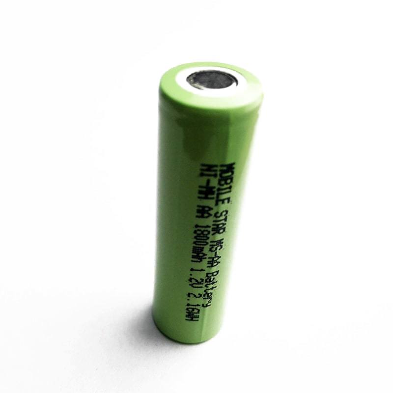 Batería recargable nimh plana 1.2V AA (1800mAh)