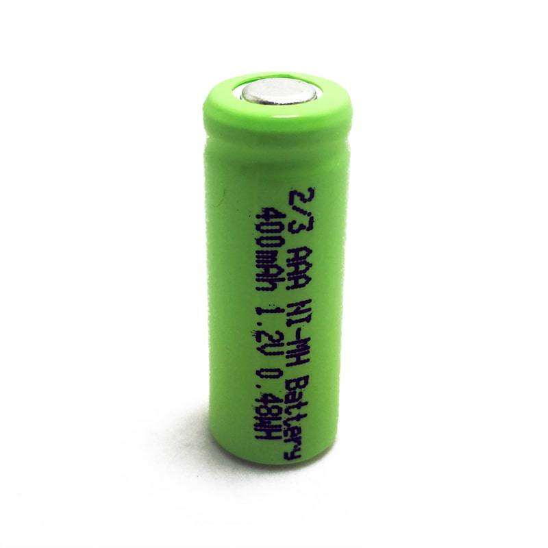 Top plana NiMH batería recargable 1.2V 2 / 3AAA (400mAh)