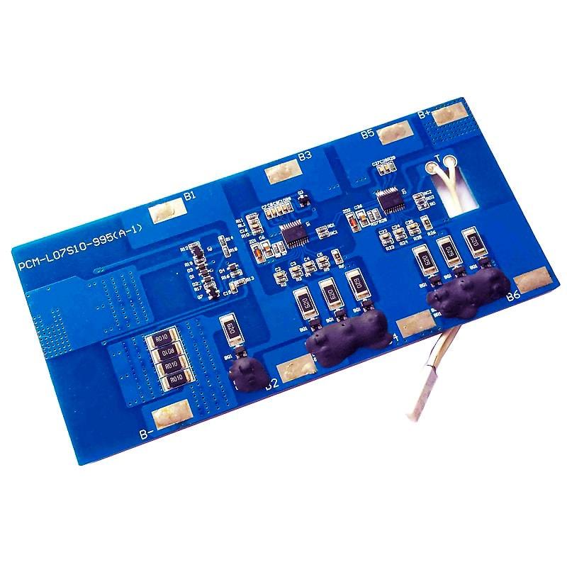 7S 8A PCM BMS para 24V 25.2V 25.9V Li-Ion / Litio / Li-Polymer 21V 22.4V LiFePO4 Tama&ntilde;o de la bater&iacute;a L146 * W64 * T4MM PCM-L07S10-995 (A-1)