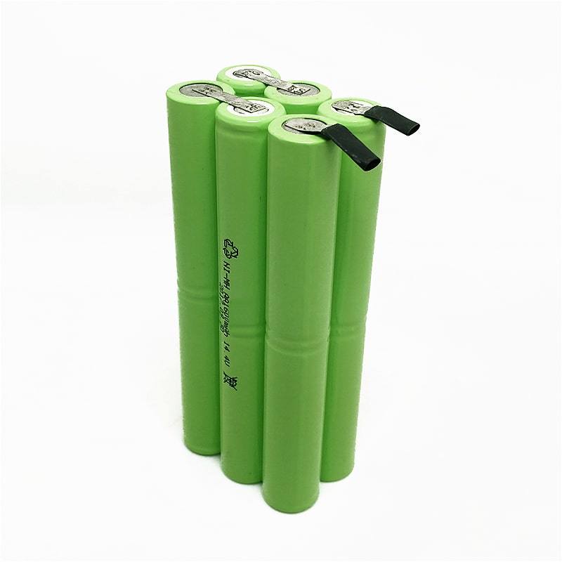 Paquete de baterías recargables de 14.4V 1600mAh AA NI-MH con orejetas de soldadura