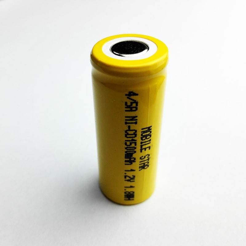 Batería recargable plana NI-CD 1.2V 4 / 5A (1500mAh)