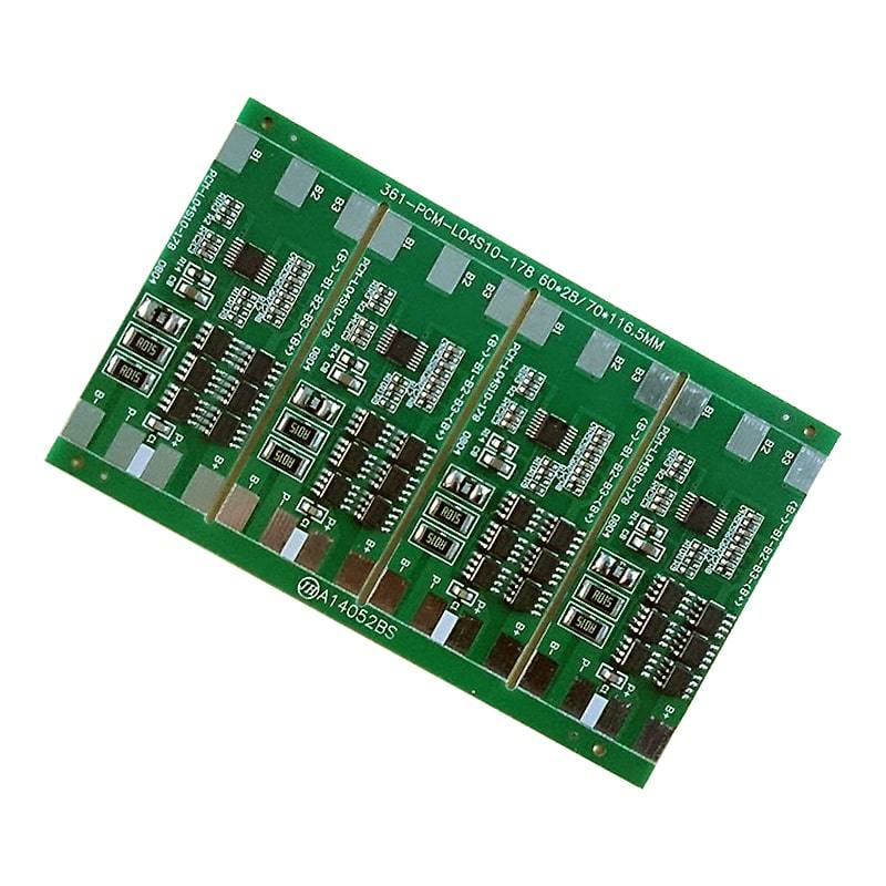 3S ~ 4S 10A PCM BMS para 14.4V 14.8V Li-Ion / Litio / Li-Polymer 12V 12.8V LiFePO4 Battery Pack Tama&ntilde;o L60 * W25 * T3.5mm (PCM-L04S10-178)