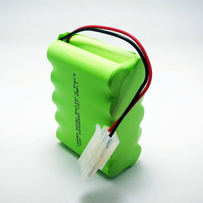 Paquete de baterías recargables de 12V 2300mAh AA Ni-MH con conector y alambre